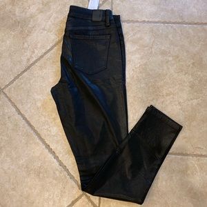 ❌SOLD❌Level 99 Black Coated Skinny Jeans